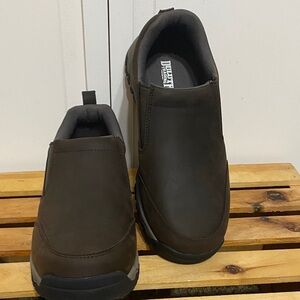 Duluth Trading Co. Wild  Boar Leather Mocs Slip on Shoe Size 9 W